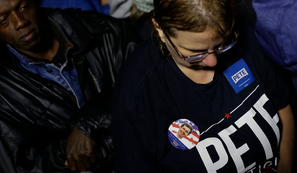 Attendees wait to see South Bend Mayor Pete Buttigieg before announcing his Democratic US presidential candidacy for 2020 during an event on April 14, 2019 in South Bend, Indiana. Photo: AFP