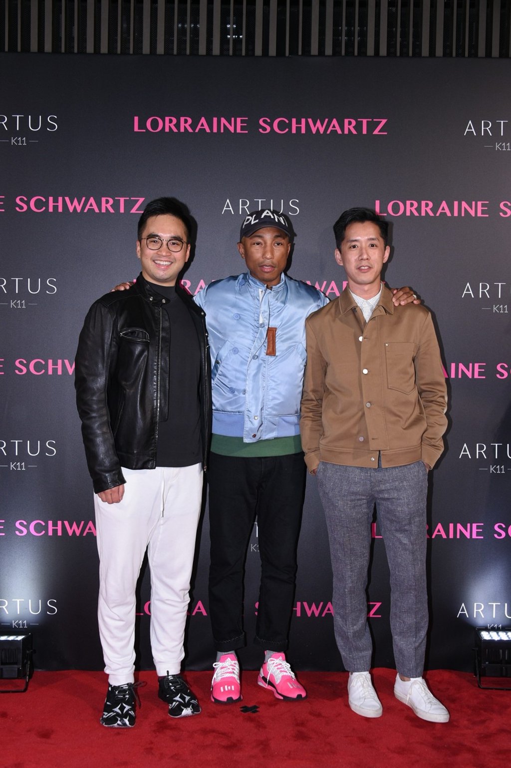 Adrian Cheng, Pharrell Williams and André Fu
