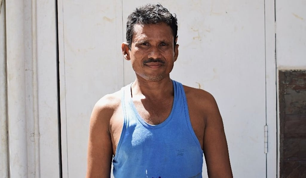 Manoj Mistry, a 39-year-old carpenter, has had to leave home, travelling from Delhi to Mumbai and finally, Chennai, in search of work. Photo: Team Ceritalah