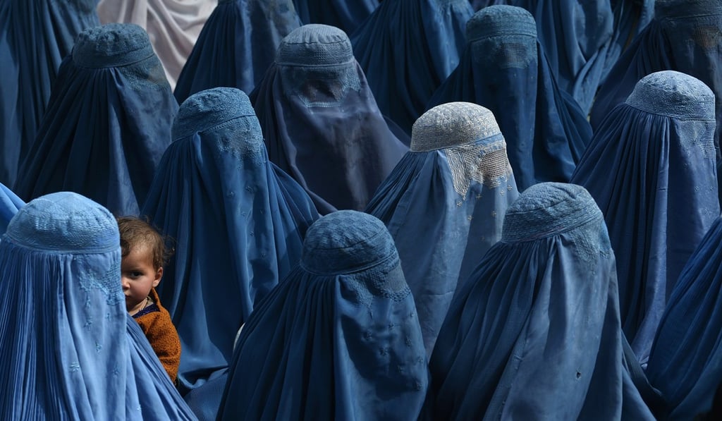 Under the Taliban, Afghan women had to wear the all-enveloping burka. Photo: AFP