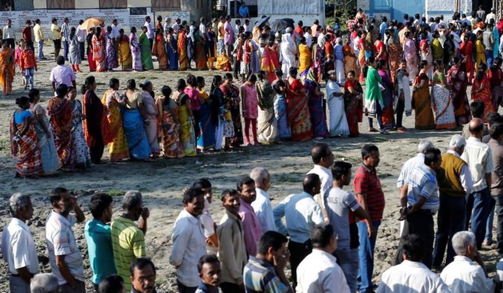 An estimated 140 million of 900 million eligible voters went to the polls on April 11, 2019, in the first phase of voting in the Indian election. Photo: Reuters
