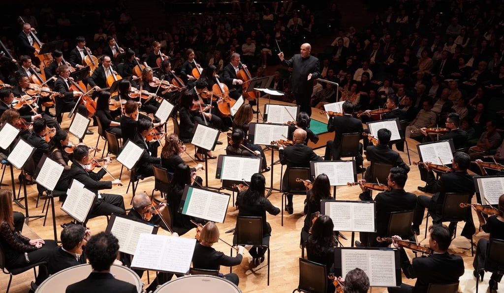 Jaap van Zweden (centre), music director of Hong Kong Philharmonic Orchestra, will share the stage with Khatia Buniatishvili for the first time in Hong Kong next month. Jaap van Zweden (centre), music director of Hong Kong Philharmonic Orchestra, will share the stage with Khatia Buniatishvili for the first time in Hong Kong next month.