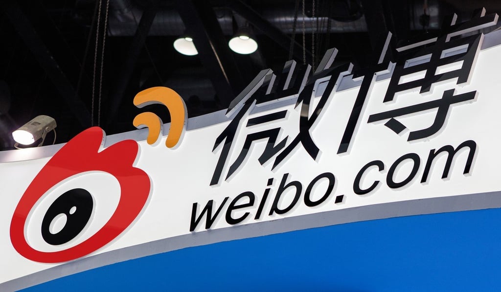 Weibo is one of China’s biggest social media companies and it is reminding users to follow its rules on content after 29 accounts were shut or suspended. Photo: Shutterstock