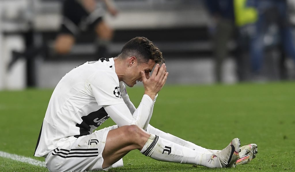 Cristiano Ronaldo remonstrates during the loss to Ajax. Photo: Xinhua