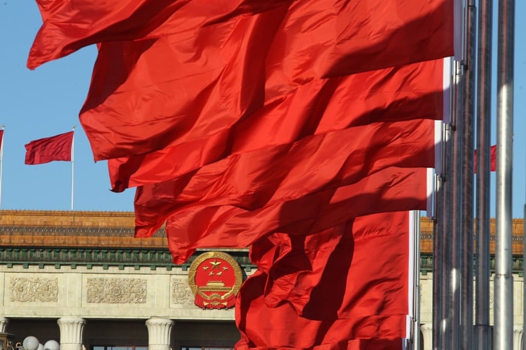 Red Flags in Tiananmen Square before a plenary meeting of National People's Congress in Beijing. Photo: Simon Song Red Flags in Tiananmen Square before a plenary meeting of National People's Congress in Beijing. Photo: Simon Song