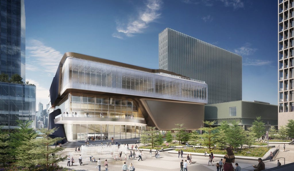 An artist’s impression of the Lyric Theatre Complex, which is to come up in the West Kowloon Cultural District. The building was designed by UNStudio. Photo: Handout