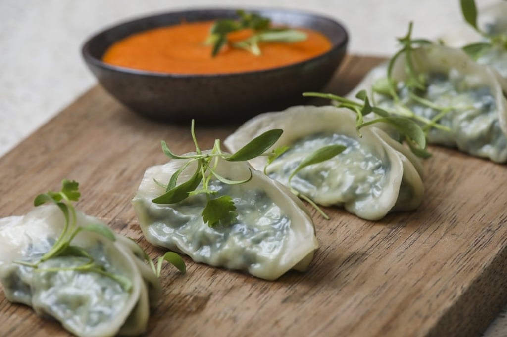 Nepalese ricotta and spinach momos. Photo: K.Y. Cheng