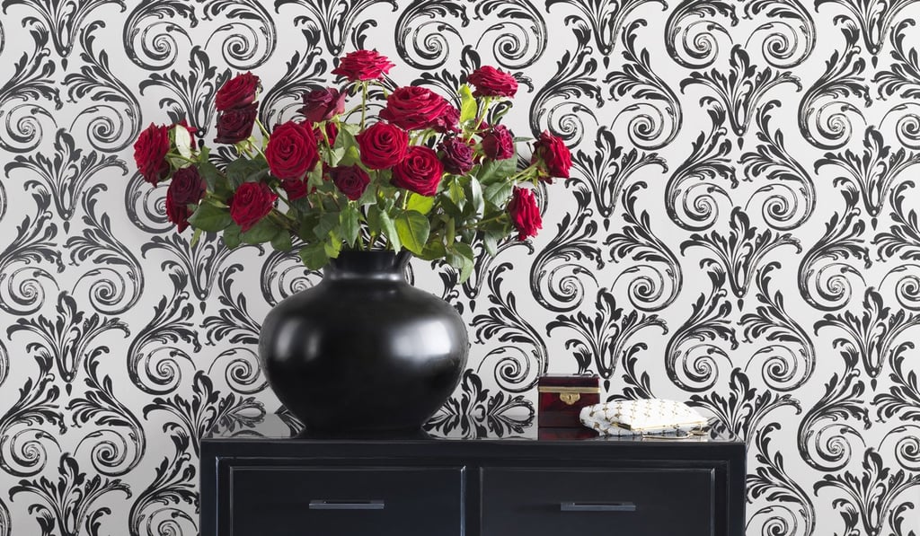 Ornate wallpapers are again popular in some parts of the world. Photo: courtesy of Altfield Gallery