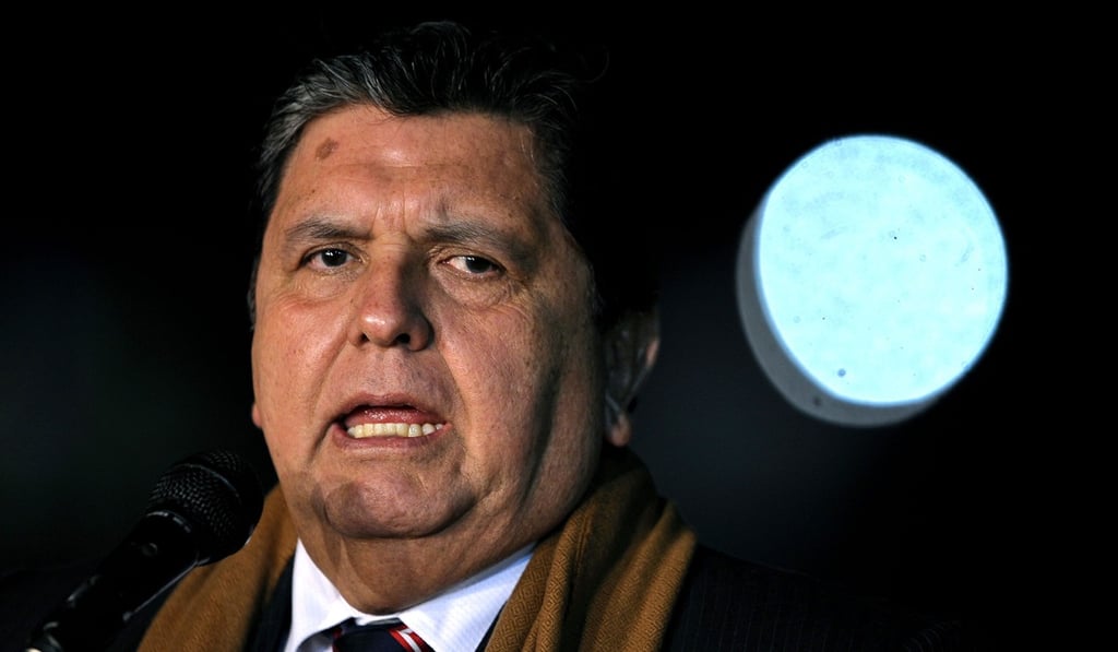 Alan Garcia, then Peru’s president, speaking in September 2010. Photo: AFP