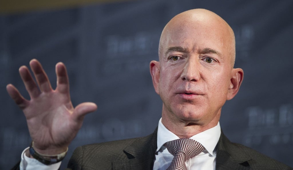 Amazon founder Jeff Bezos speaks at the Economic Club in Washington on September. Photo: AP