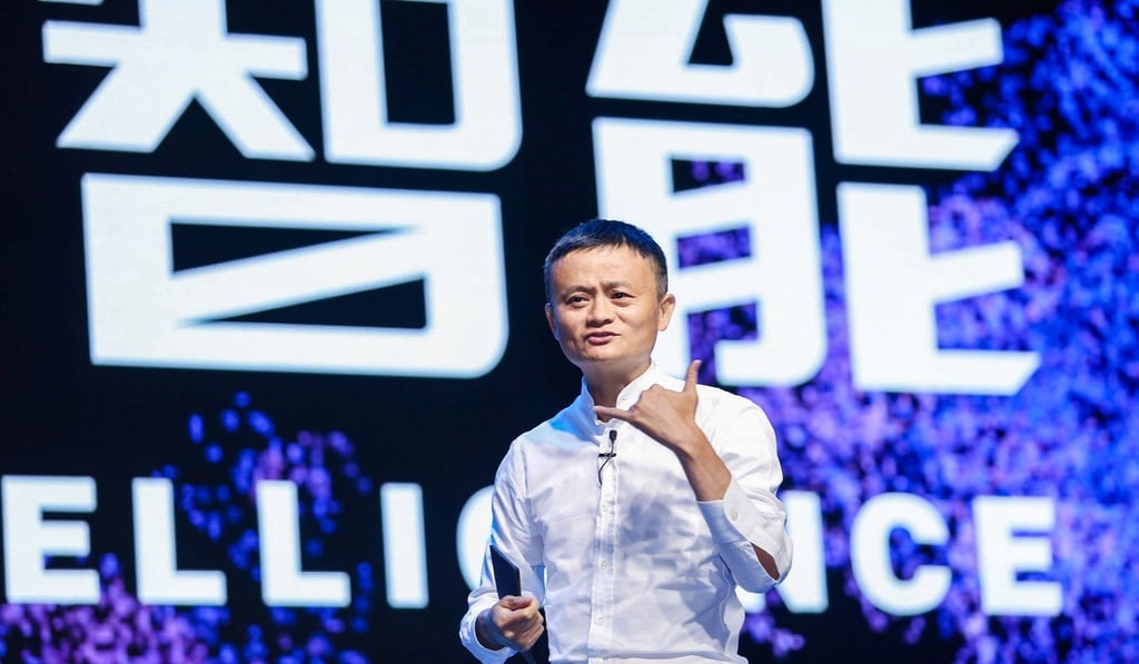 Jack Ma, chairman of Alibaba Group, speaks at a conference in Hangzhou, Zhejiang province, in October 2017. Photo: Reuters