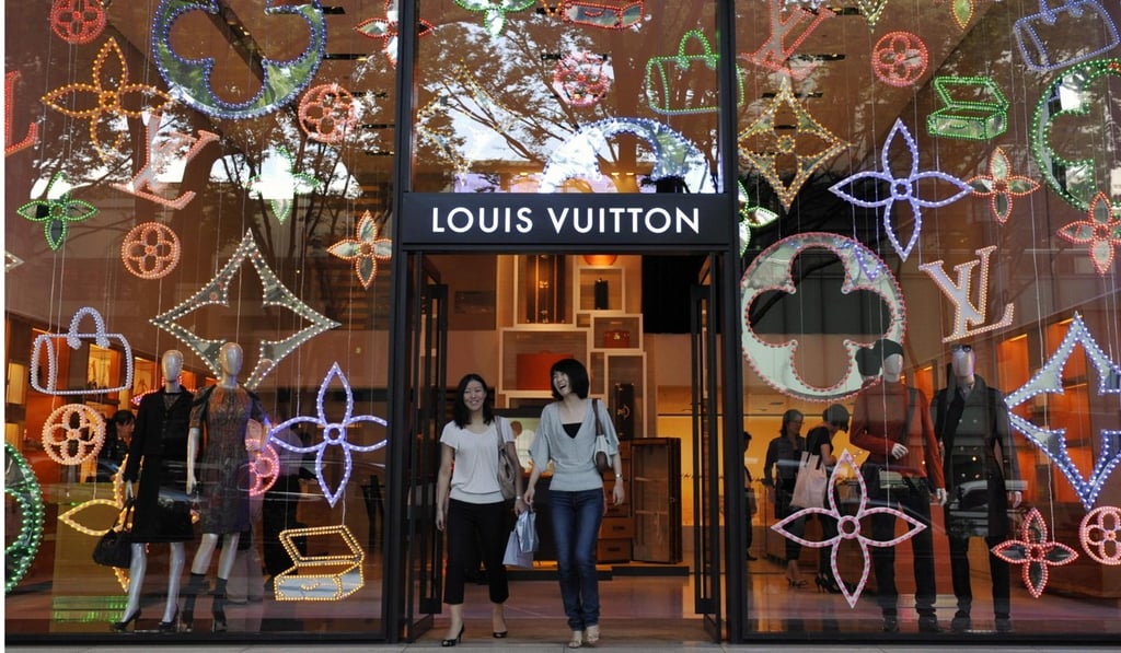 A Louis Vuitton store in Tokyo’s Omotesando fashion district. Photo: EPA