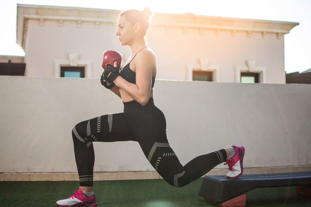 The Bulgarian split is a single leg exercise which puts less strain on your spine while still working your quads and glutes hard.