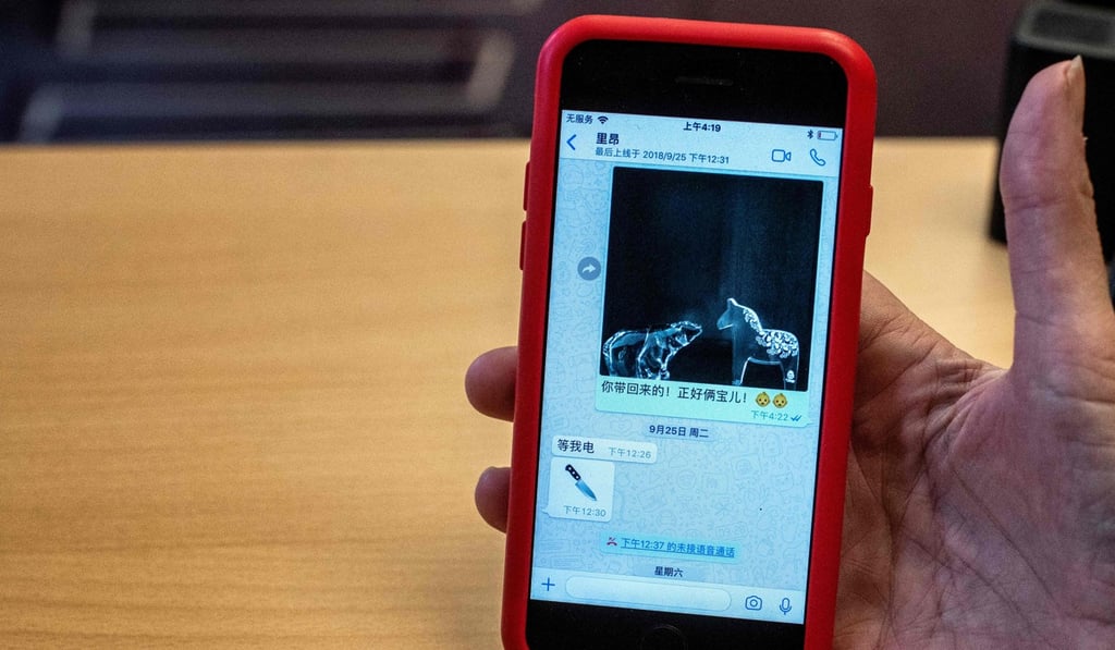 Grace Meng’s last message from her husband was a knife emoji. Photo: AFP