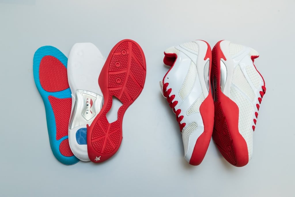 HKRITA designed asymmetric fencing shoes with special insoles for the Hong Kong Fencing Team.