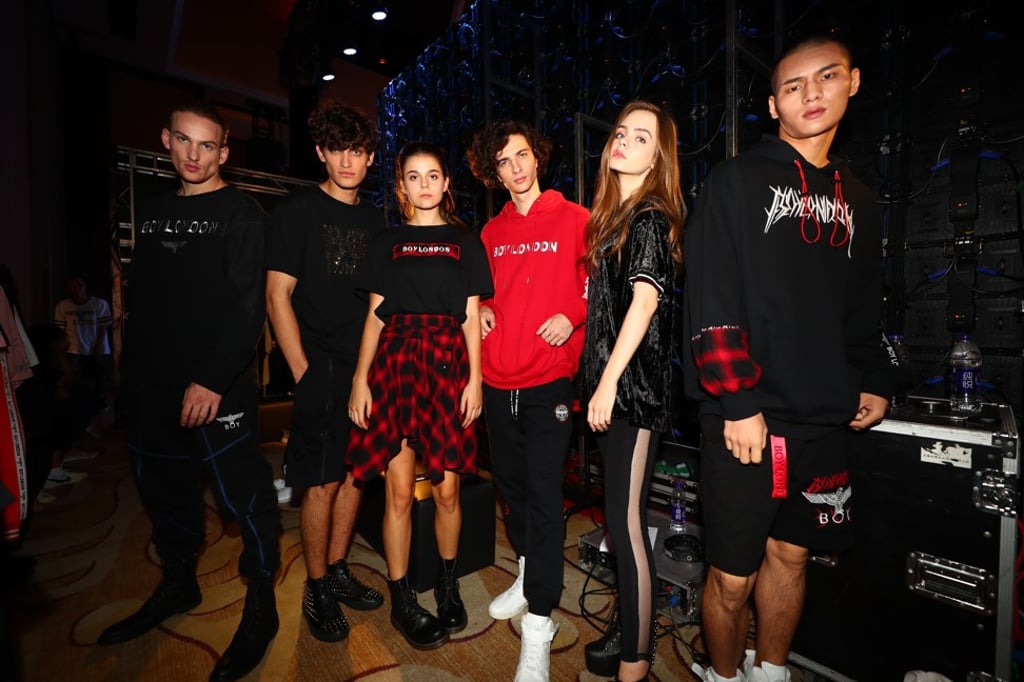 Models at the Boy London spring-summer 2019 show in Shanghai last year.