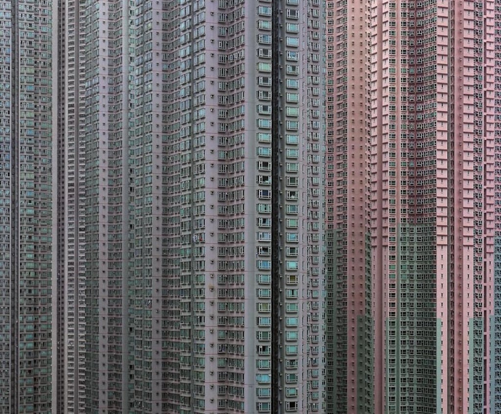 In Architecture Of Density (2009), Wolf depicted Hong Kong’s skyscrapers.