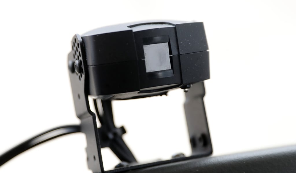 The dash-mounted anti-drowsiness device uses facial recognition to determine a driver’s level of alertness. Photo: Winson Wong