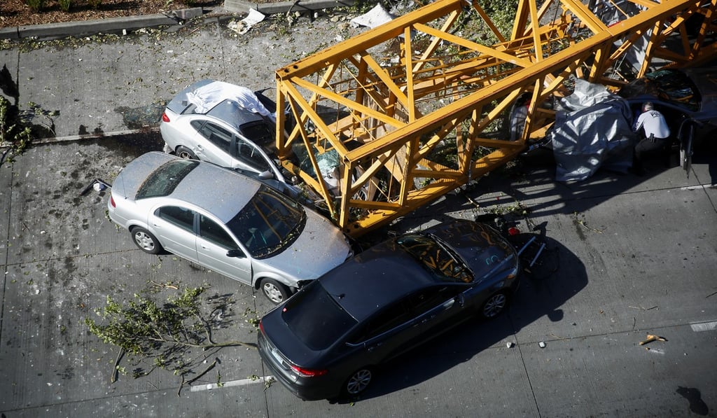 The scene of the deadly accident on Mercer Street in Seattle. Photo: Reuters