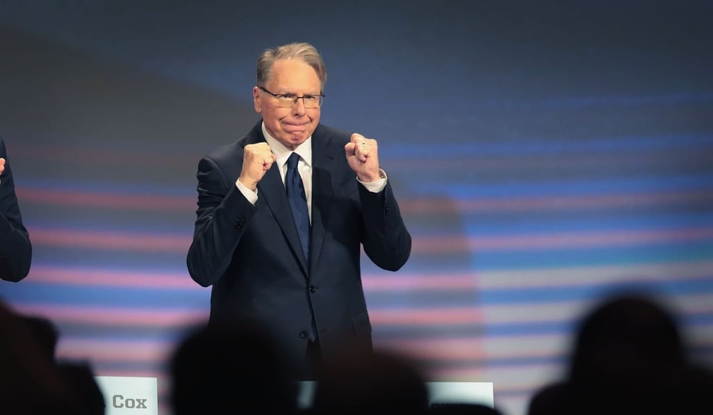 Wayne LaPierre, NRA vice-president and CEO attends the NRA annual meeting. Photo: AFP