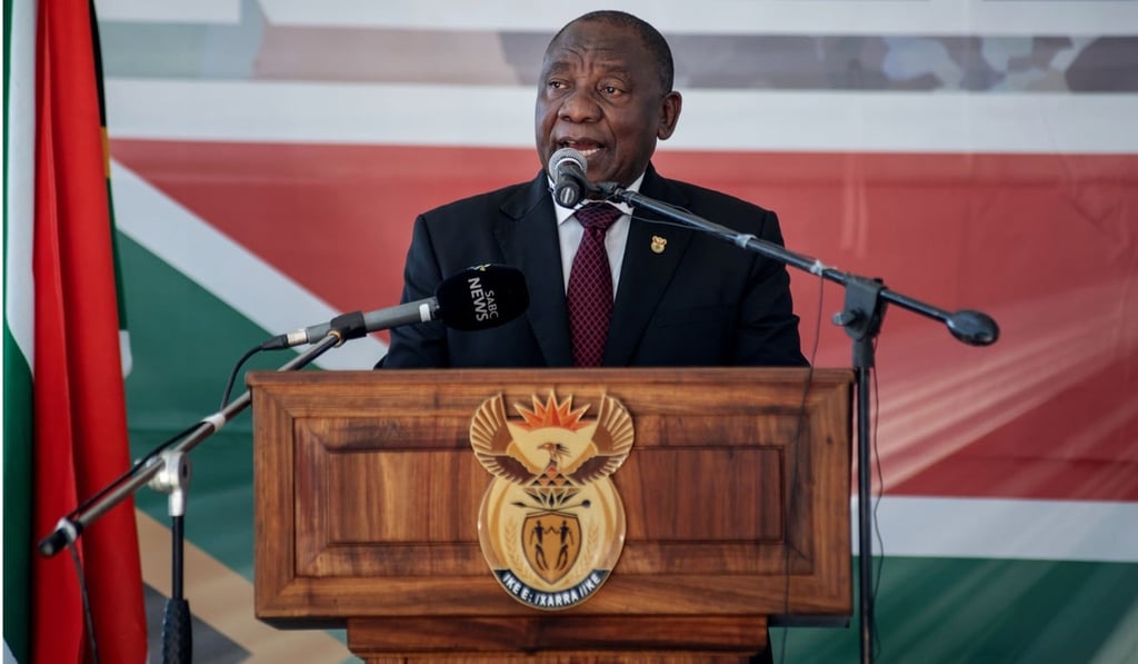 South Africa President Cyril Ramaphosa speaking on Freedom Day. Photo: AFP South Africa President Cyril Ramaphosa speaking on Freedom Day. Photo: AFP