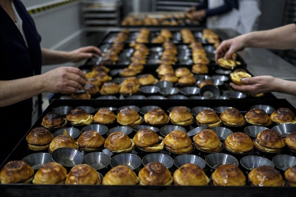 Cooked pasteis de nata at the Pasteis de Belem cafe. Photo: Bloomberg Cooked pasteis de nata at the Pasteis de Belem cafe. Photo: Bloomberg