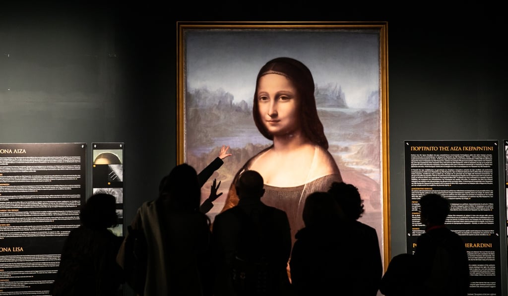 The immersive exhibition ‘Leonardo da Vinci – 500 Years of Genius’ in Athens, Greece, in March. Photo: Xinhua