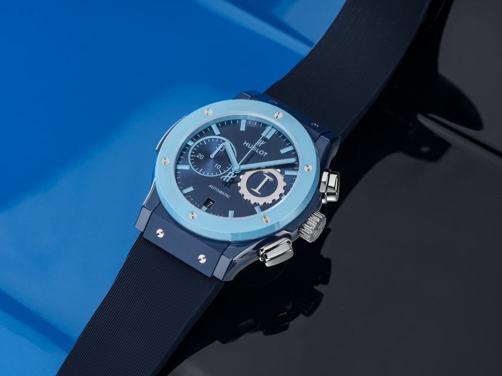 The Hublot Classic Fusion Chronograph Garage Italia.