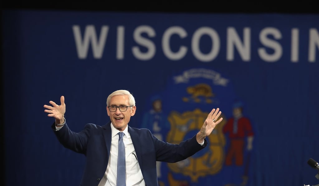 Wisconsin governor Tony Evers had previously criticised the plans. Photo: AFP