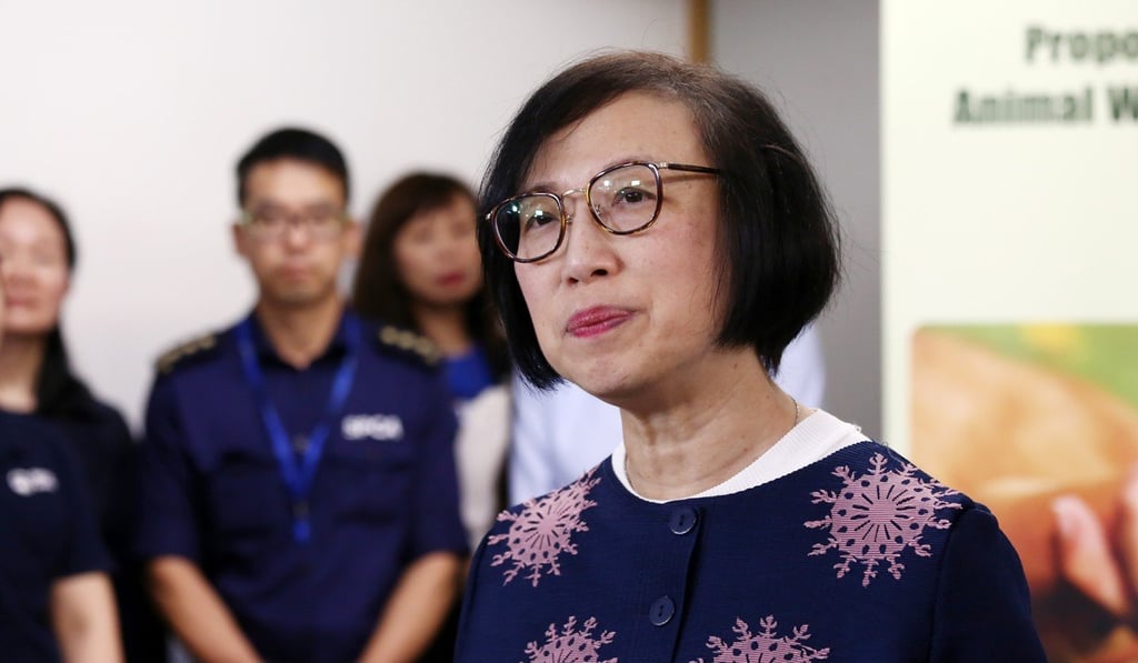 Secretary for Food and Health Sophia Chan said the laws aimed to promote positive animal welfare. Photo: Jonathan Wong
