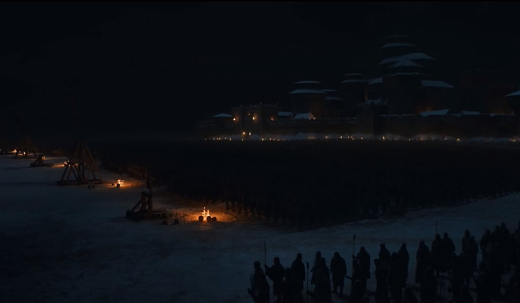 The 40-minute-long Battle of Winterfell was shot in the dark, making it almost impossible to see anything. Photo: Handout