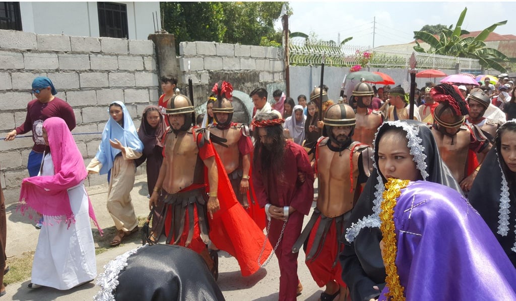 Every year, scores of penitents, called mandarame, willingly submit to being crucified, often in fulfilment of a vow of some kind. Photo: Karim Raslan Every year, scores of penitents, called mandarame, willingly submit to being crucified, often in fulfilment of a vow of some kind. Photo: Karim Raslan