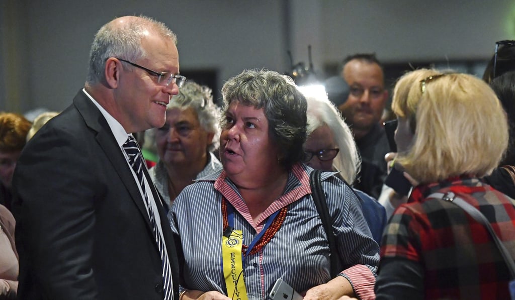 Australian Prime Minister Scott Morrison at a forum in Albury on May 7, 2019. Photo: AAP