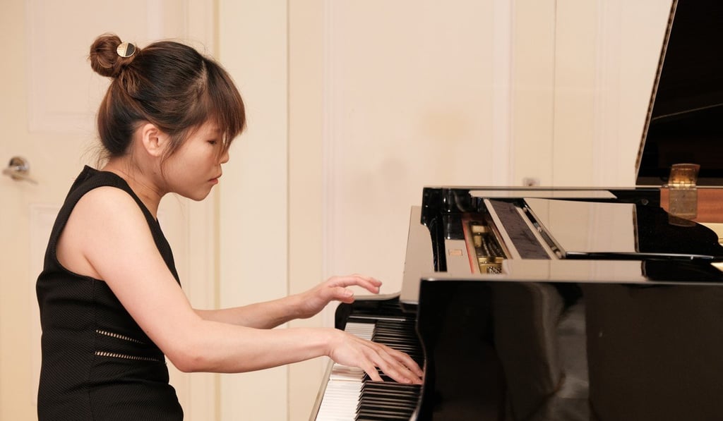 Hong Kong pianist Rachel Cheung performs at the launch of the Hong Kong Philharmonic’s 2019/2020 season. She will perform Beethoven with the orchestra. Photo: Ka Lam/HK Phil