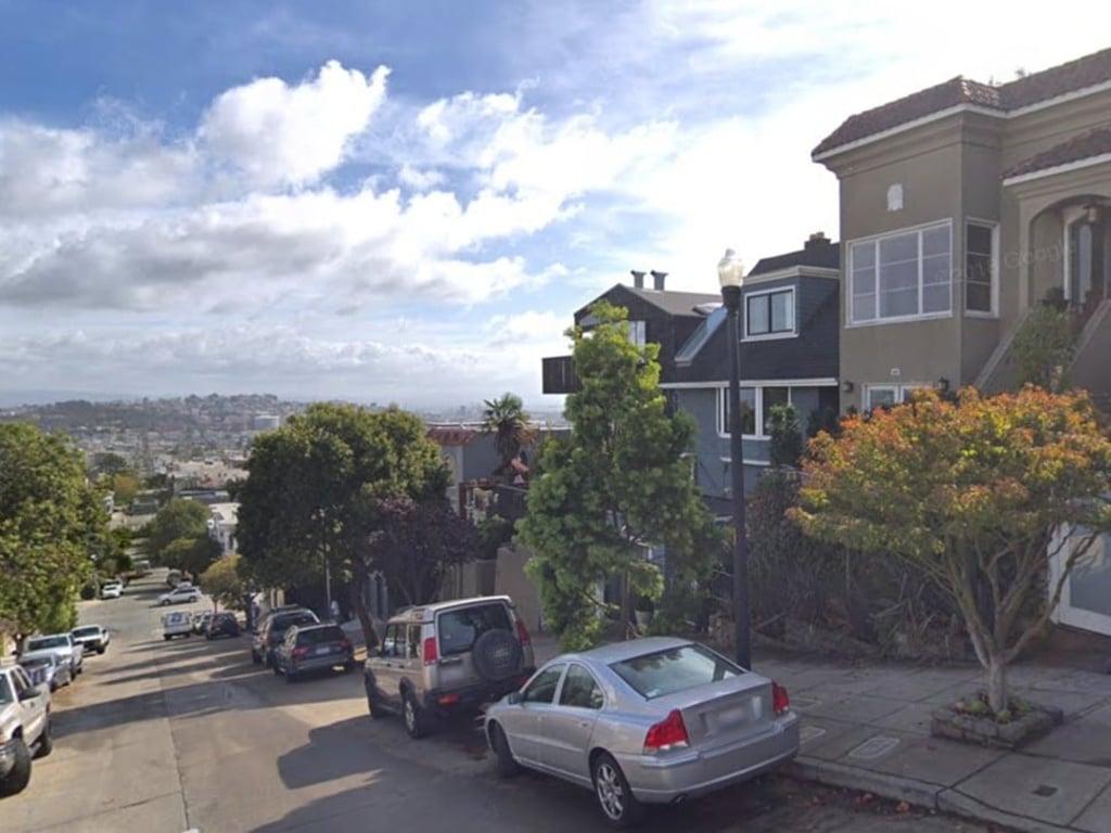 The street where Mark Zuckerberg’s San Francisco town house stands. Photo: Google Maps