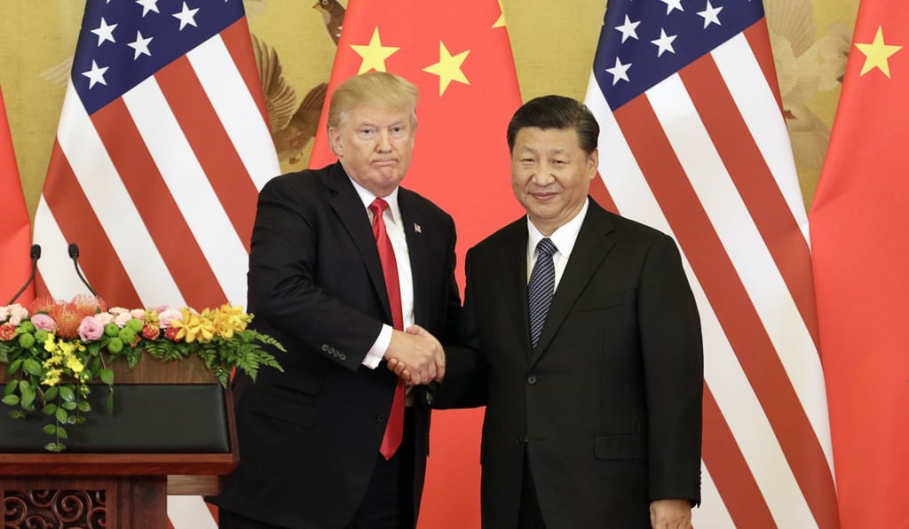 US President Donald Trump, shown at a 2017 Beijing news conference with Chinese President Xi Jinping, has threatened to dramatically increase tariffs on imports from China. Photo: Bloomberg
