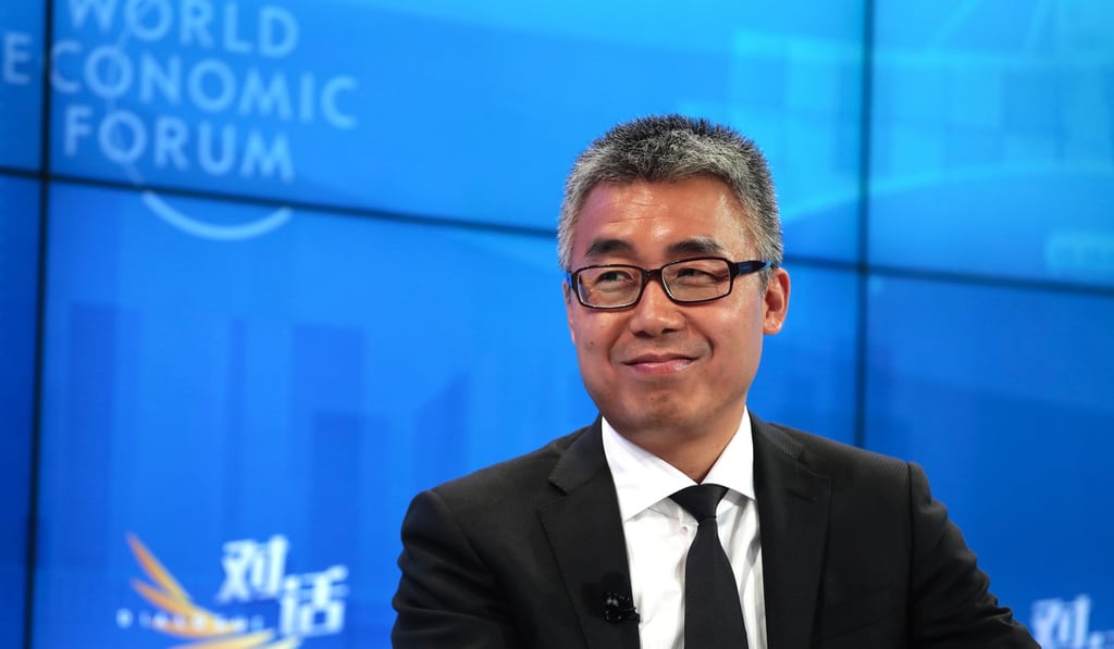 Li Ruigang, chairman of CMC, at the World Economic Forum in Davos, Switzerland, in 2017. Photo: Bloomberg