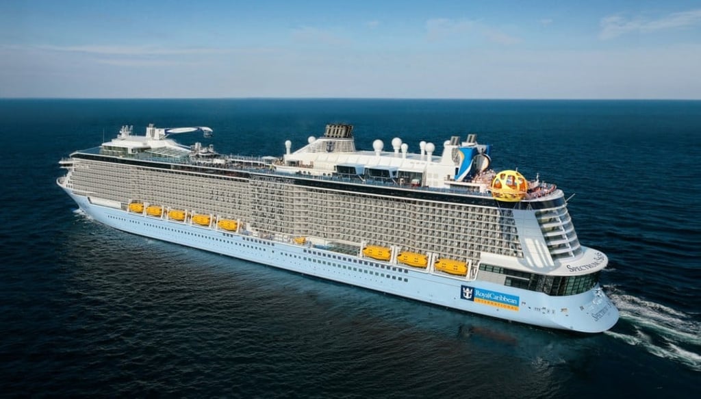 Royal Caribbean’s Spectrum of the Seas, currently on course for Hong Kong, is said to be the largest cruise ship operating in Asia.