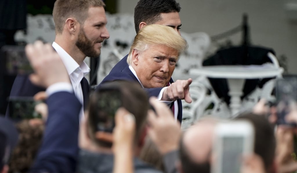 US President Donald Trump at the White House on Thursday. Photo: Bloomberg
