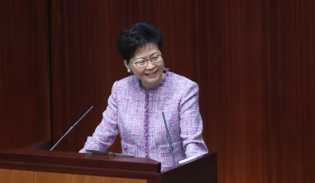 Carrie Lam attacked her opponents during a fractious question and answer session on the extradition bill. Photo: Sam Tsang