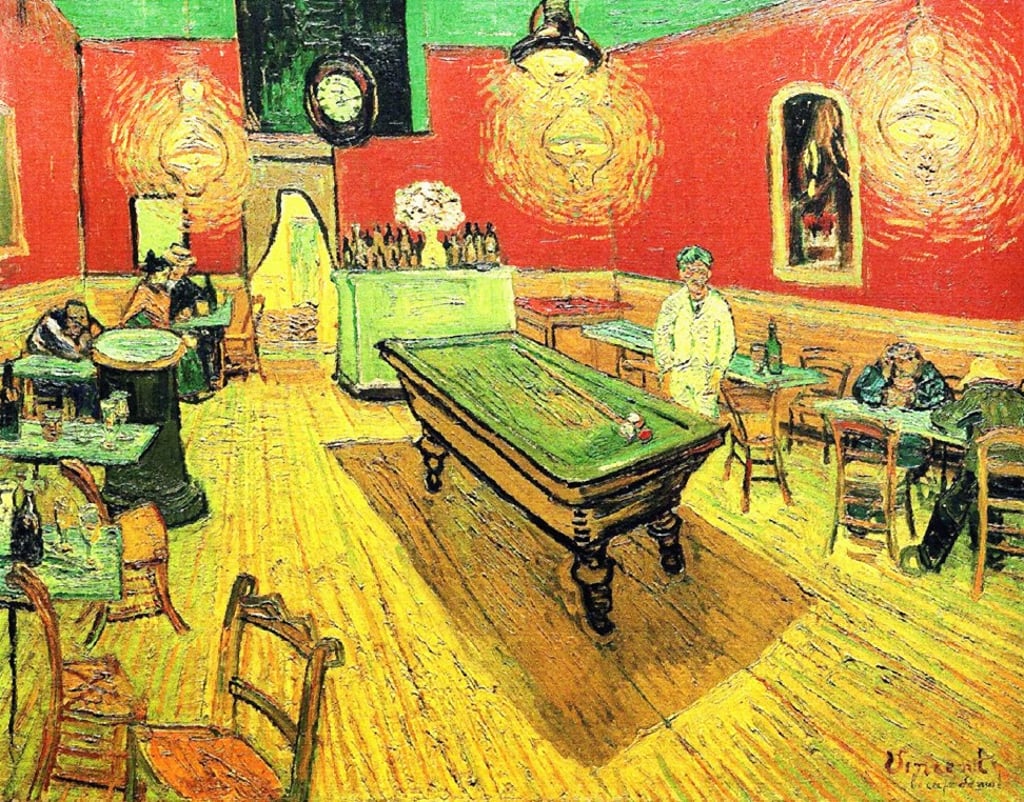 Vincent van Gogh’s The Night Cafe (1888). Photo: Alamy Vincent van Gogh’s The Night Cafe (1888). Photo: Alamy