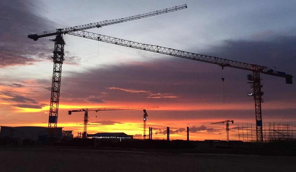 A construction boom in Cambodia on the back of investments in belt and road projects has opened up new opportunities for P&T Group. Photo: Xinhua