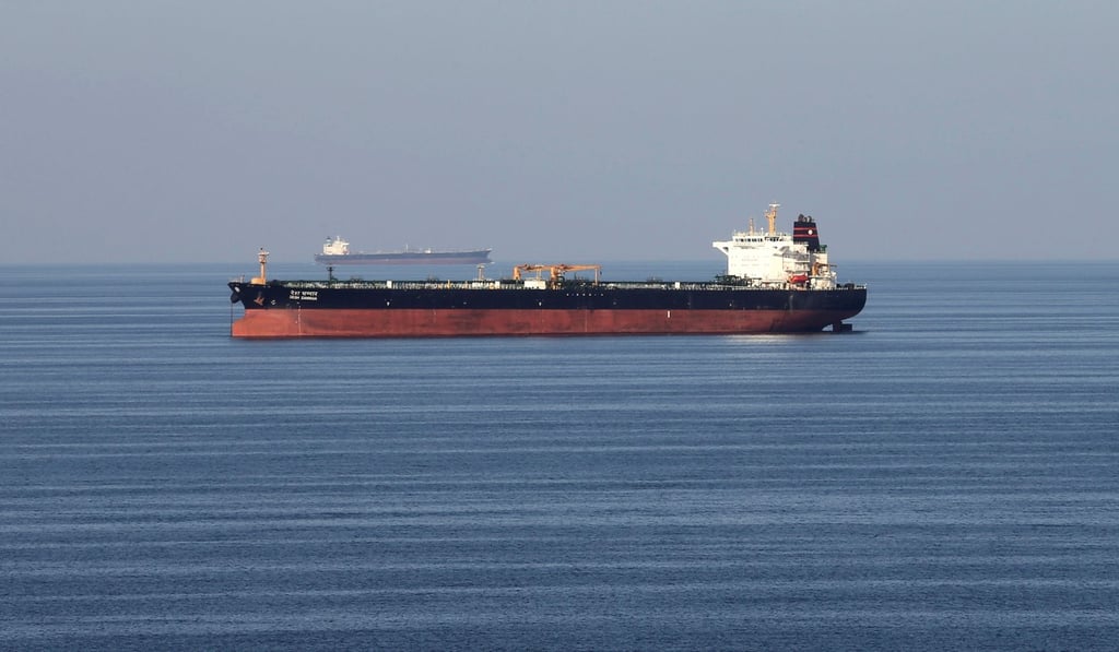 Oil tankers pass through the Strait of Hormuz. Photo: Reuters