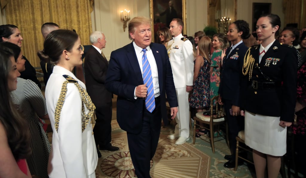 US President Donald Trump at an event in the White House on Friday. Photo: AP US President Donald Trump at an event in the White House on Friday. Photo: AP