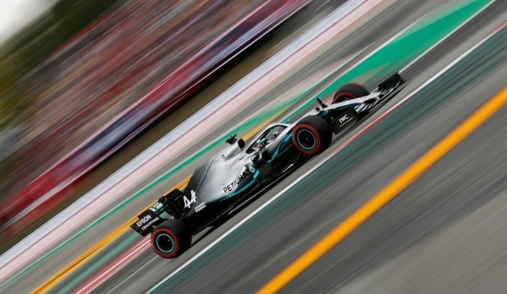 Lewis Hamilton during practice for the Spanish Grand Prix. Photo: Reuters
