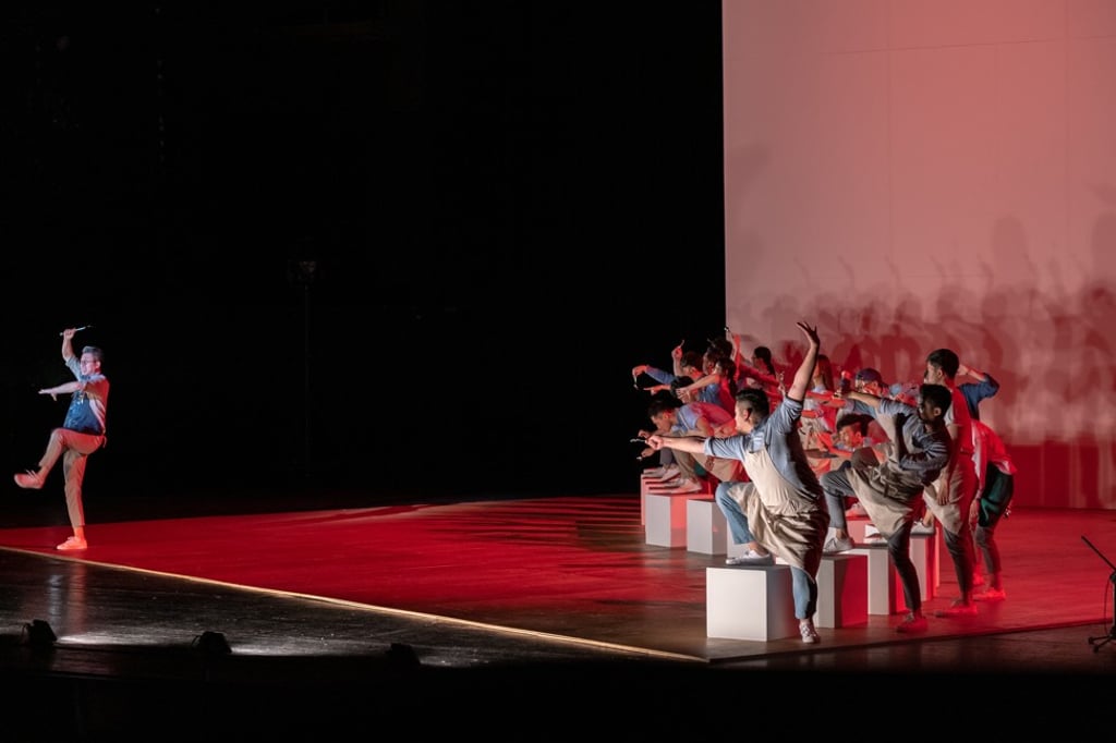 A scene from Art School Musical, a production by Hong Kong’s Edward Lam Dance Theatre at the Zhuhai Opera House.