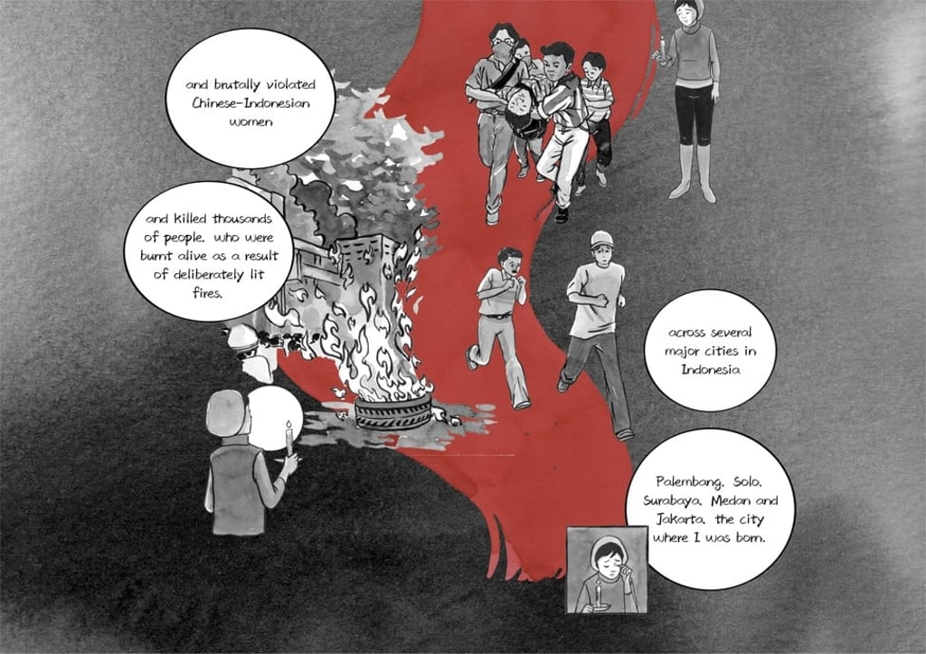 An image from online graphic novel Chinese Whispers by Rani Pramesti. Photo: Chinese Whispers