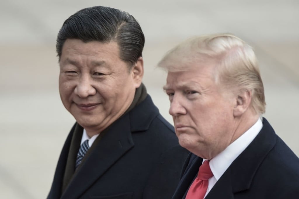China's President Xi Jinping (L) and US President Donald Trump attend a welcome ceremony at the Great Hall of the People in Beijing. Despite Trump touting his personal rapport with his Chinese counterpart, progress towards a trade deal has stalled. Photo: Agence France-Presse
