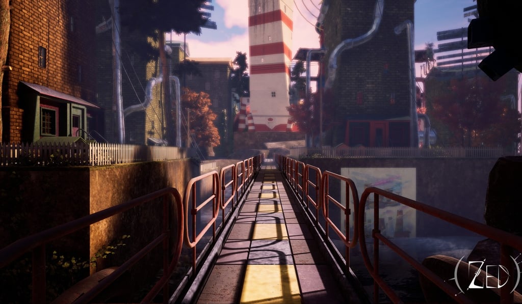 The video game allows players to explore a dreamlike setting of shrunken planets, forests and abandoned city-scapes. Photo: Eagre Games/Cyan Ventures