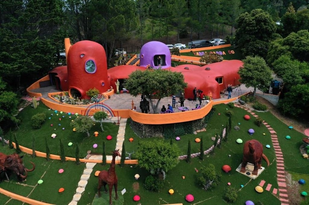 ‘The Flintstone house’, in Hillsborough. Photo: AFP